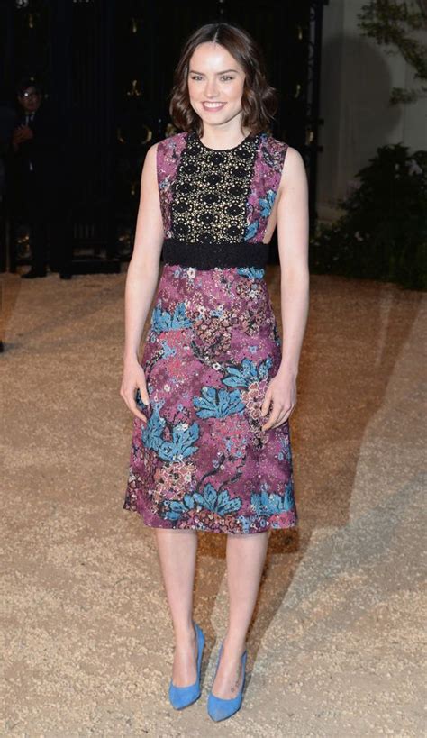 Daisy Ridley wearing Burberry at the 2015 Burberry 'London in 